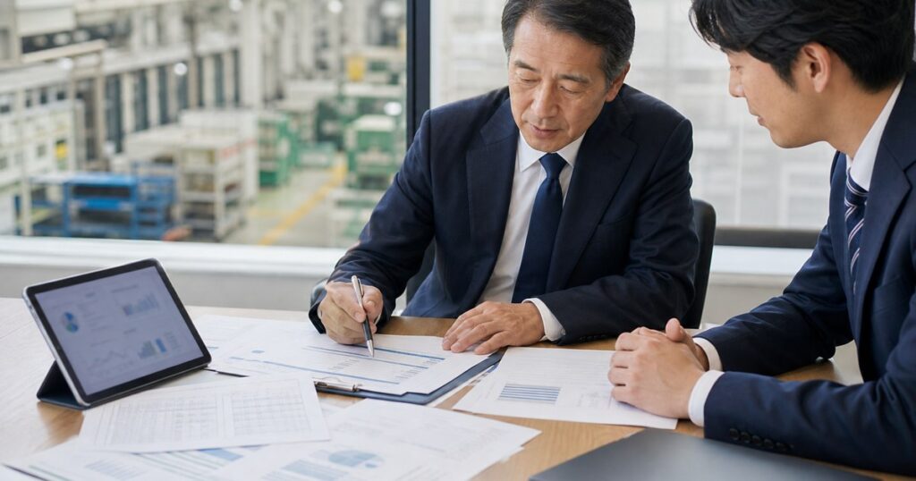製造物流建設会社の企業価値資料を整理するM&A相談