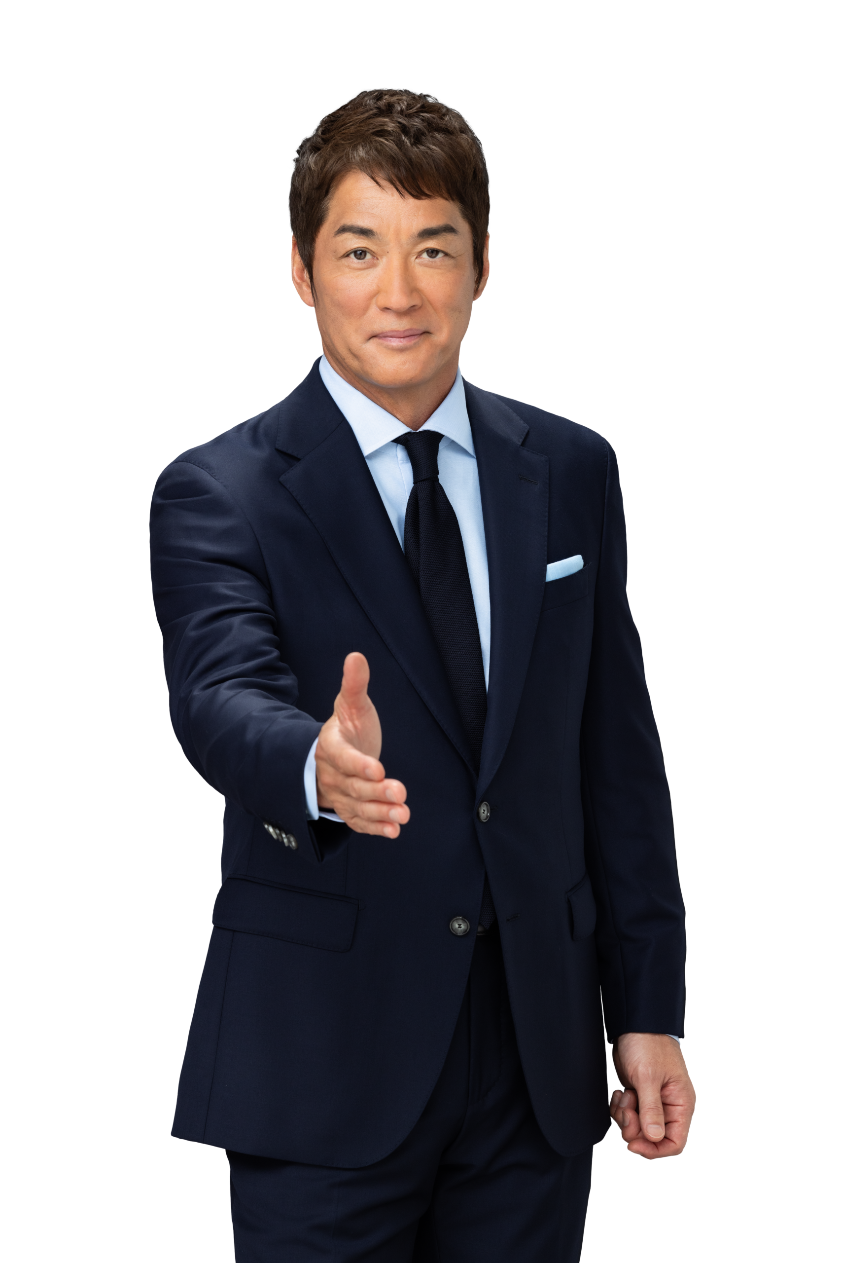 手を差し出す長嶋一茂